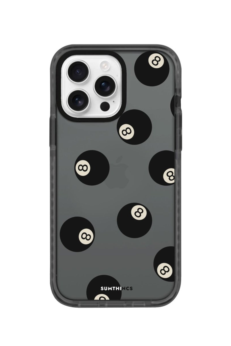 iPhone 16 Pro 8Ball Procase Şeffaf Telefon Kılıfı Antrasit - SUMTHINCS
