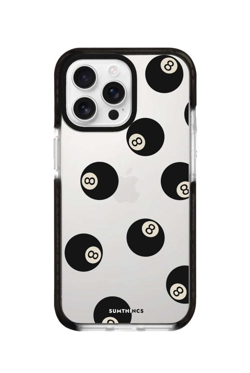 iPhone 16 Pro 8Ball Procase Şeffaf Telefon Kılıfı Siyah Şeffaf - SUMTHINCS
