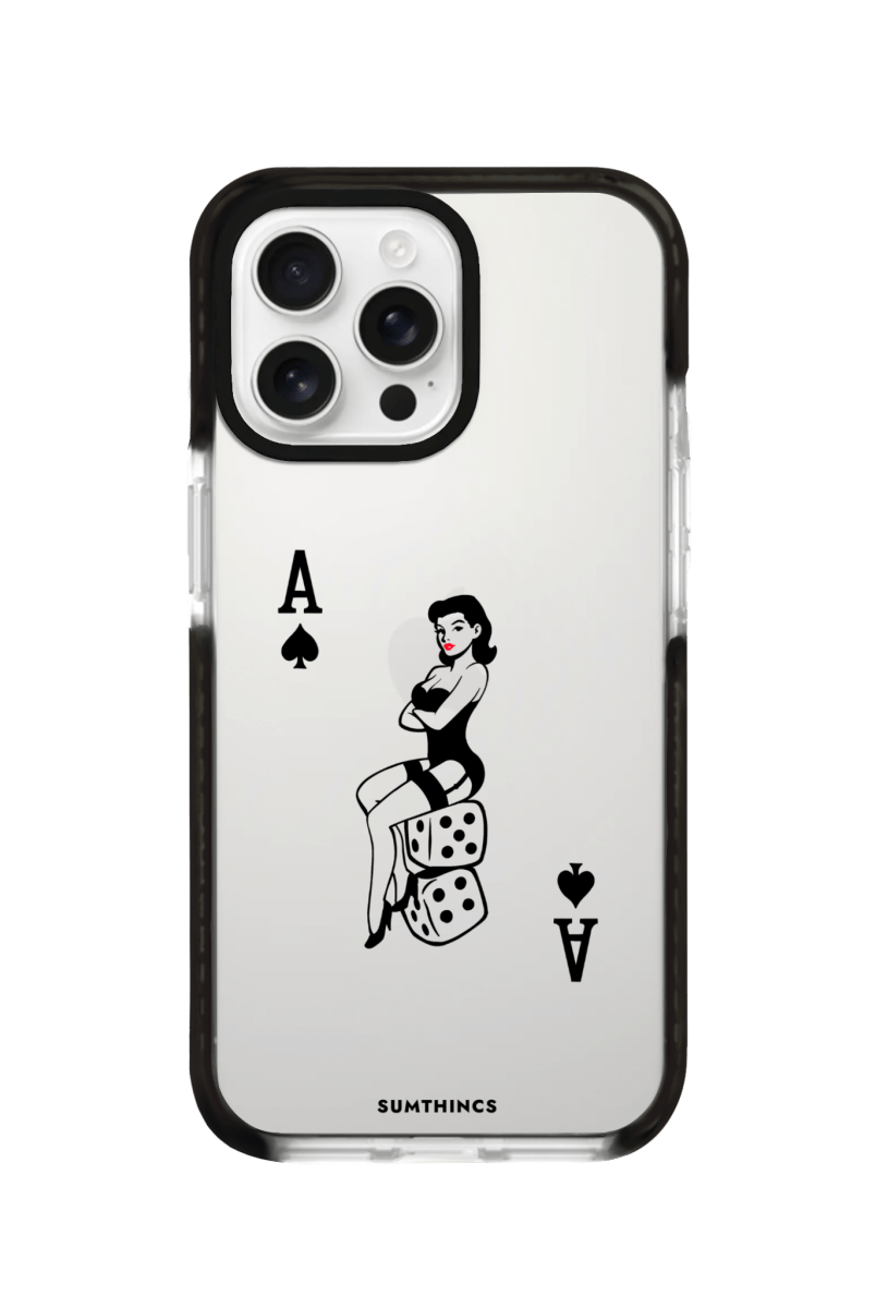 iPhone 16 Pro Ace Queen Procase Şeffaf Telefon Kılıfı Siyah Şeffaf - SUMTHINCS