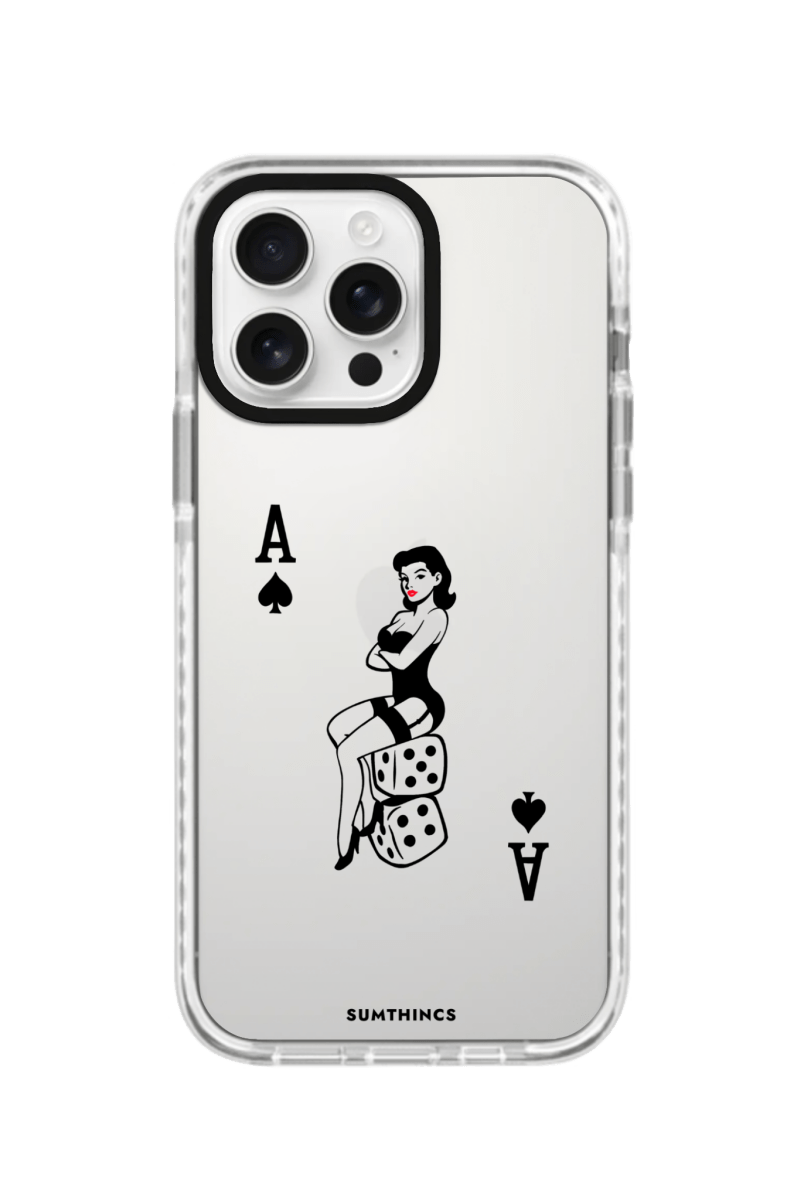 iPhone 16 Pro Ace Queen Procase Şeffaf Telefon Kılıfı Beyaz Şeffaf - SUMTHINCS