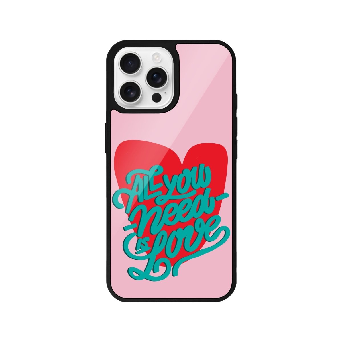 iPhone 16 Pro All You Need is Love Glossy Cam Telefon Kılıfı - SUMTHINCS