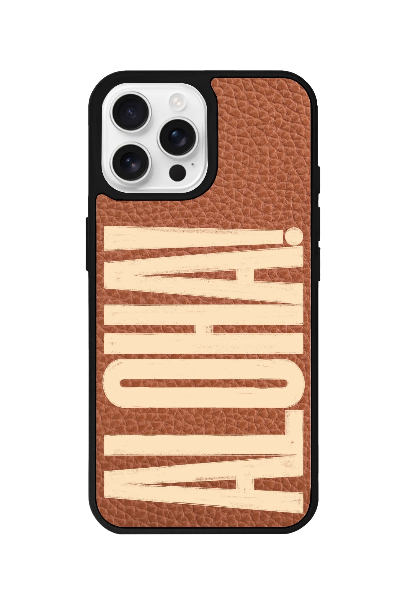 iPhone 16 Pro Aloha Leather Vegan Deri Telefon Kılıfı - SUMTHINCS