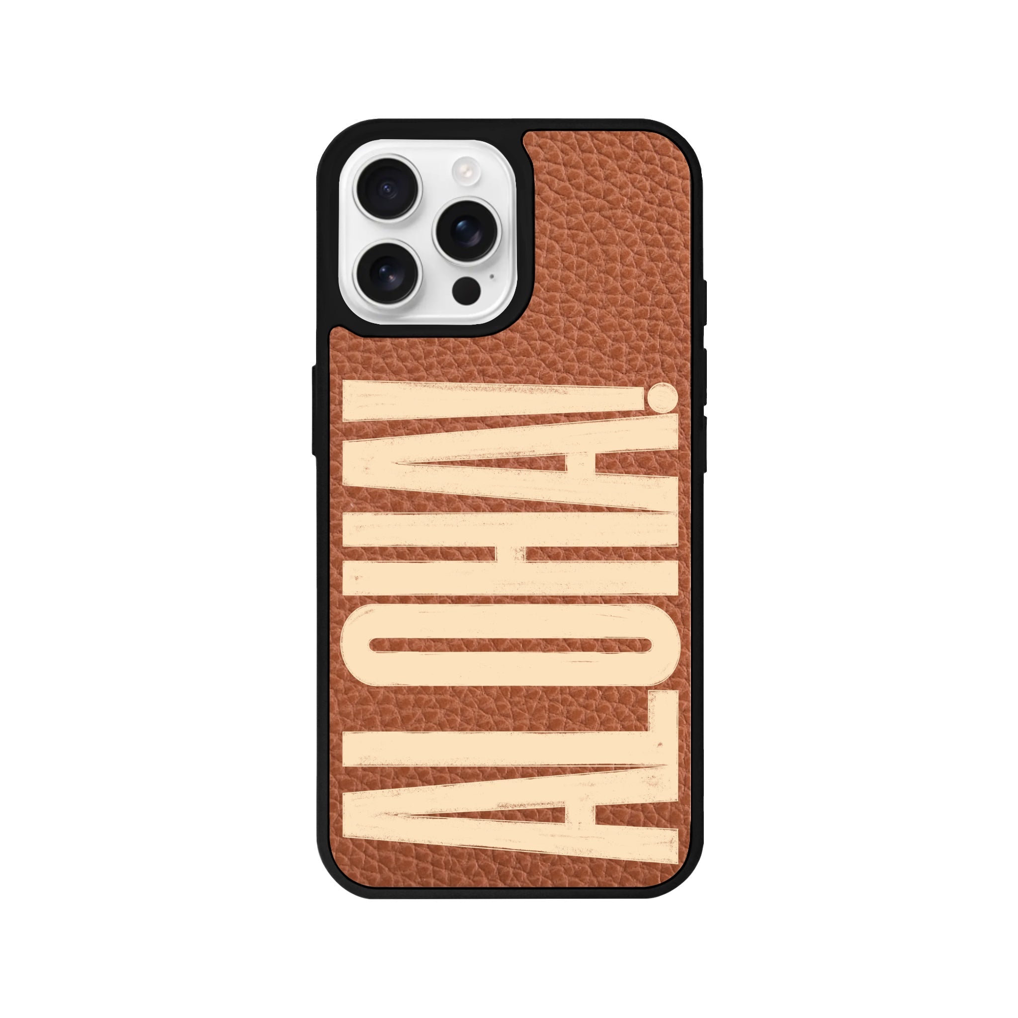 iPhone 16 Pro Aloha Leather Vegan Deri Telefon Kılıfı - SUMTHINCS