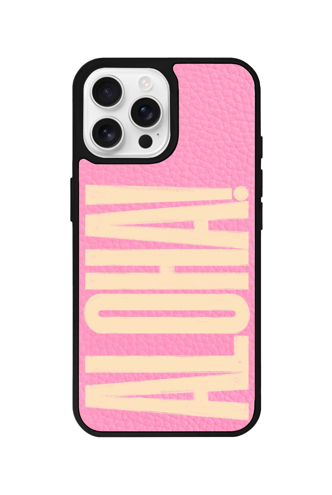 iPhone 16 Pro Aloha Leather Vegan Deri Telefon Kılıfı - SUMTHINCS