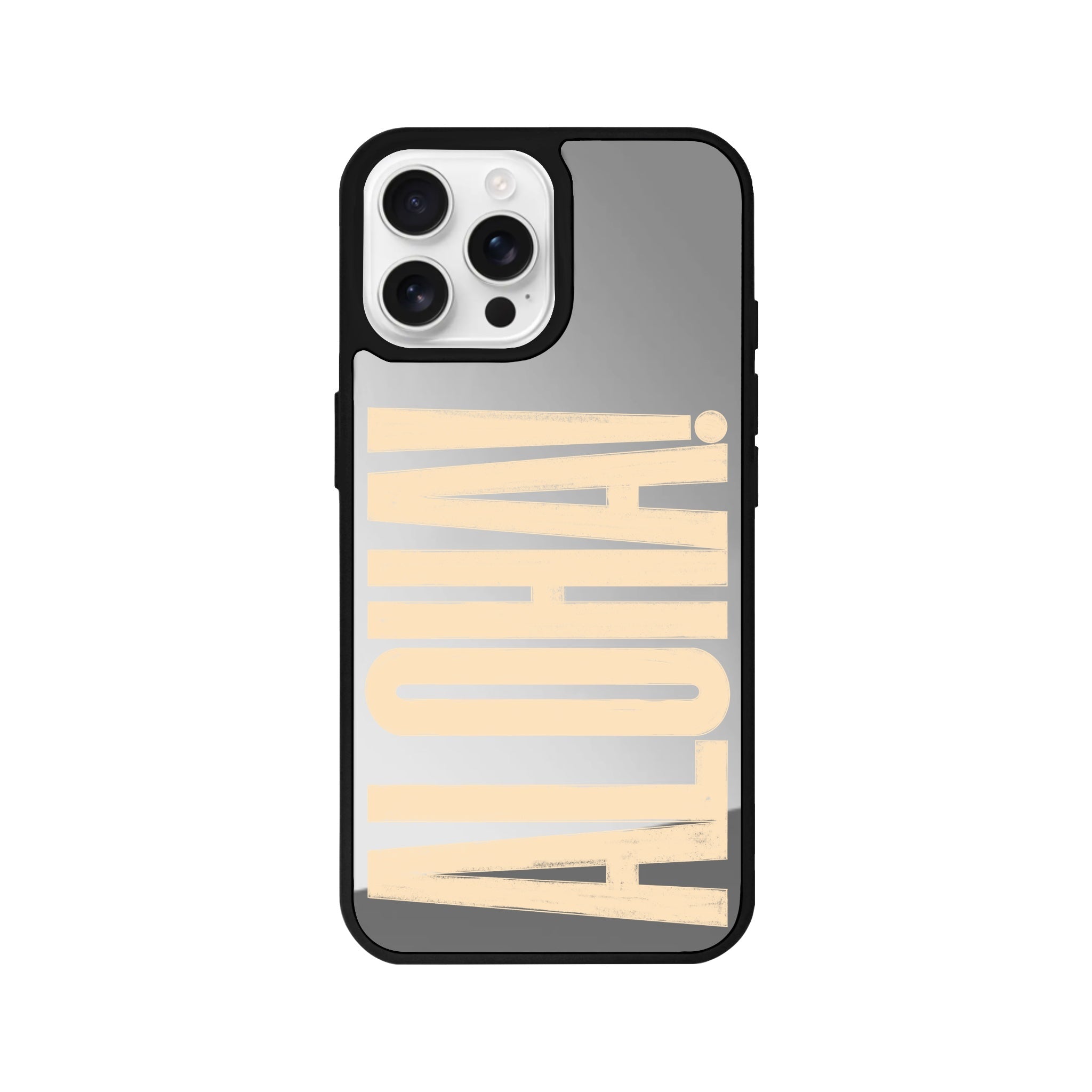 iPhone 16 Pro Aloha Mirror Aynalı Telefon Kılıfı Gümüş - SUMTHINCS