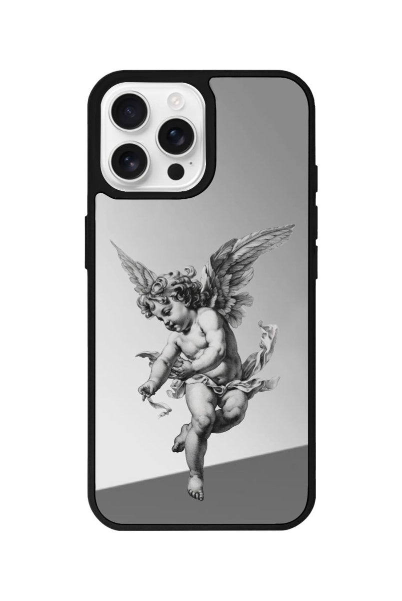 iPhone 16 Pro Angel Mirror Aynalı Telefon Kılıfı Gümüş - SUMTHINCS