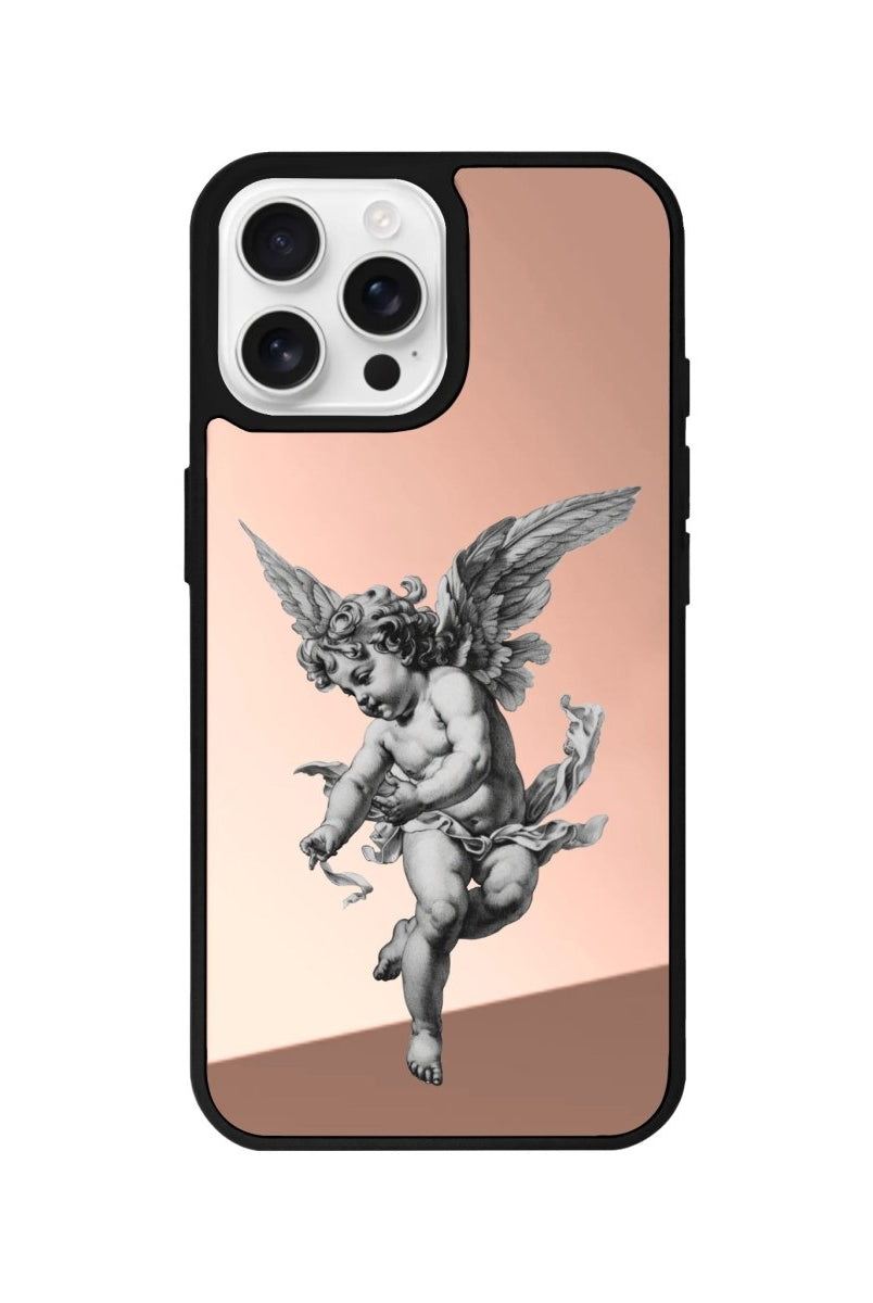 iPhone 16 Pro Angel Mirror Aynalı Telefon Kılıfı Metalik Pembe - SUMTHINCS