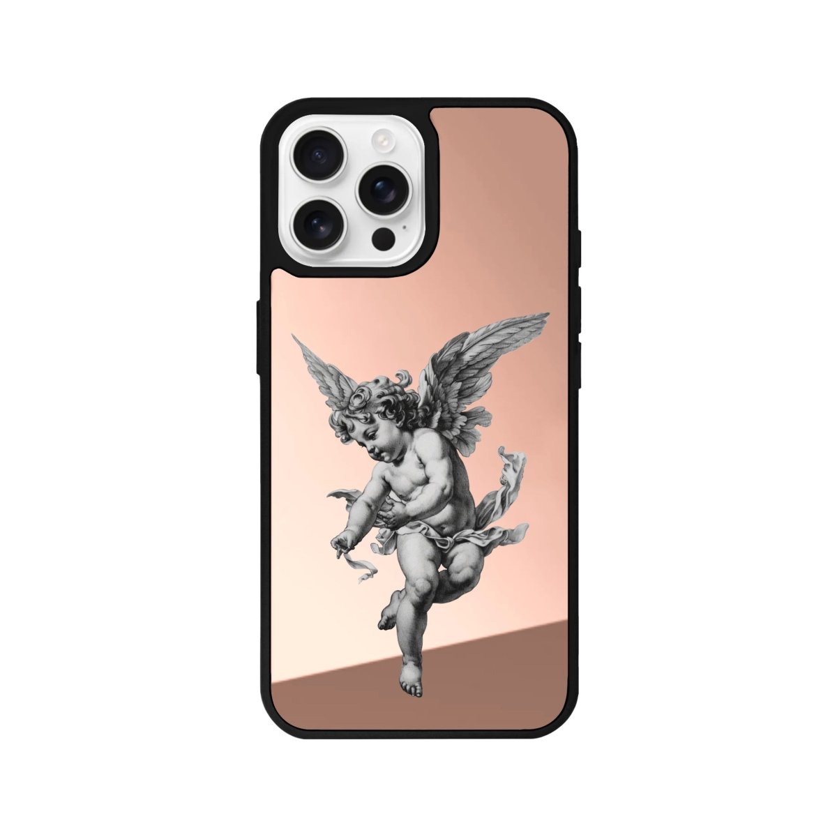 iPhone 16 Pro Angel Mirror Aynalı Telefon Kılıfı Metalik Pembe - SUMTHINCS