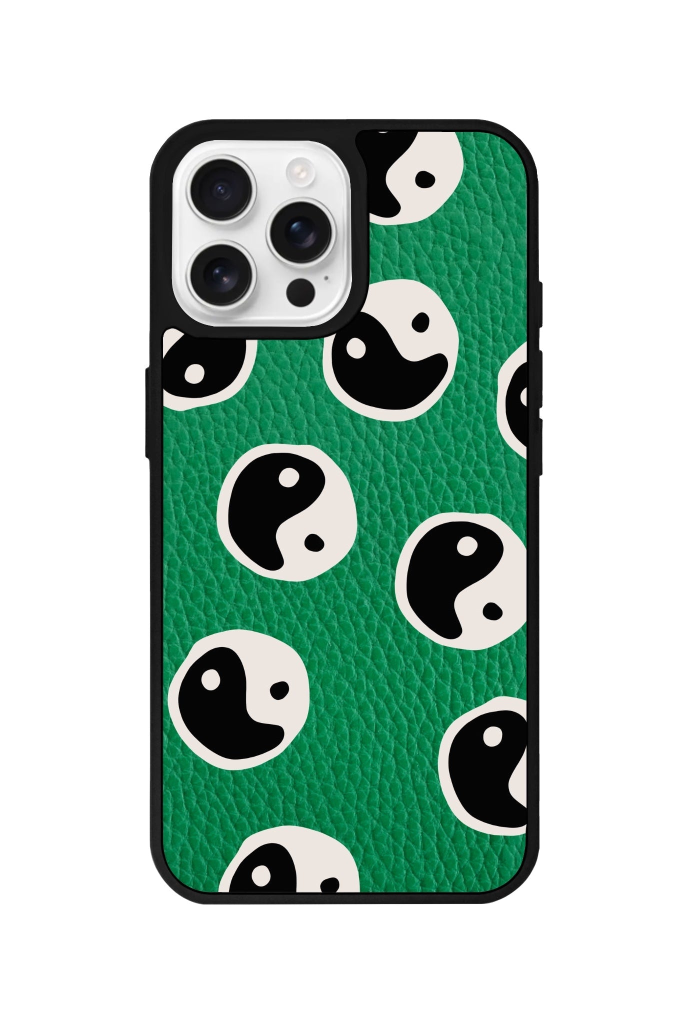 iPhone 16 Pro Balance Leather Vegan Deri Telefon Kılıfı Yeşil - SUMTHINCS