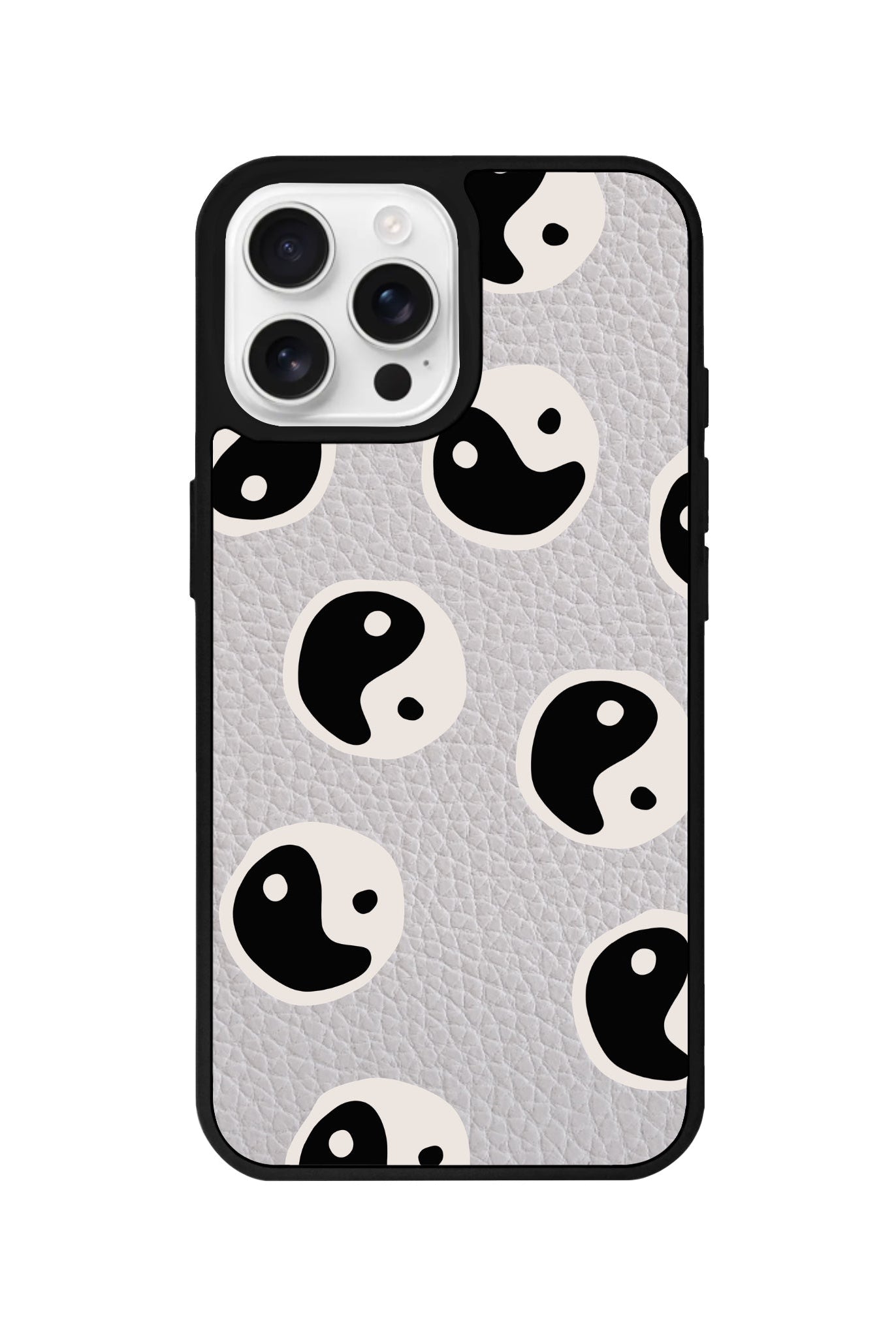 iPhone 16 Pro Balance Leather Vegan Deri Telefon Kılıfı Gri - SUMTHINCS