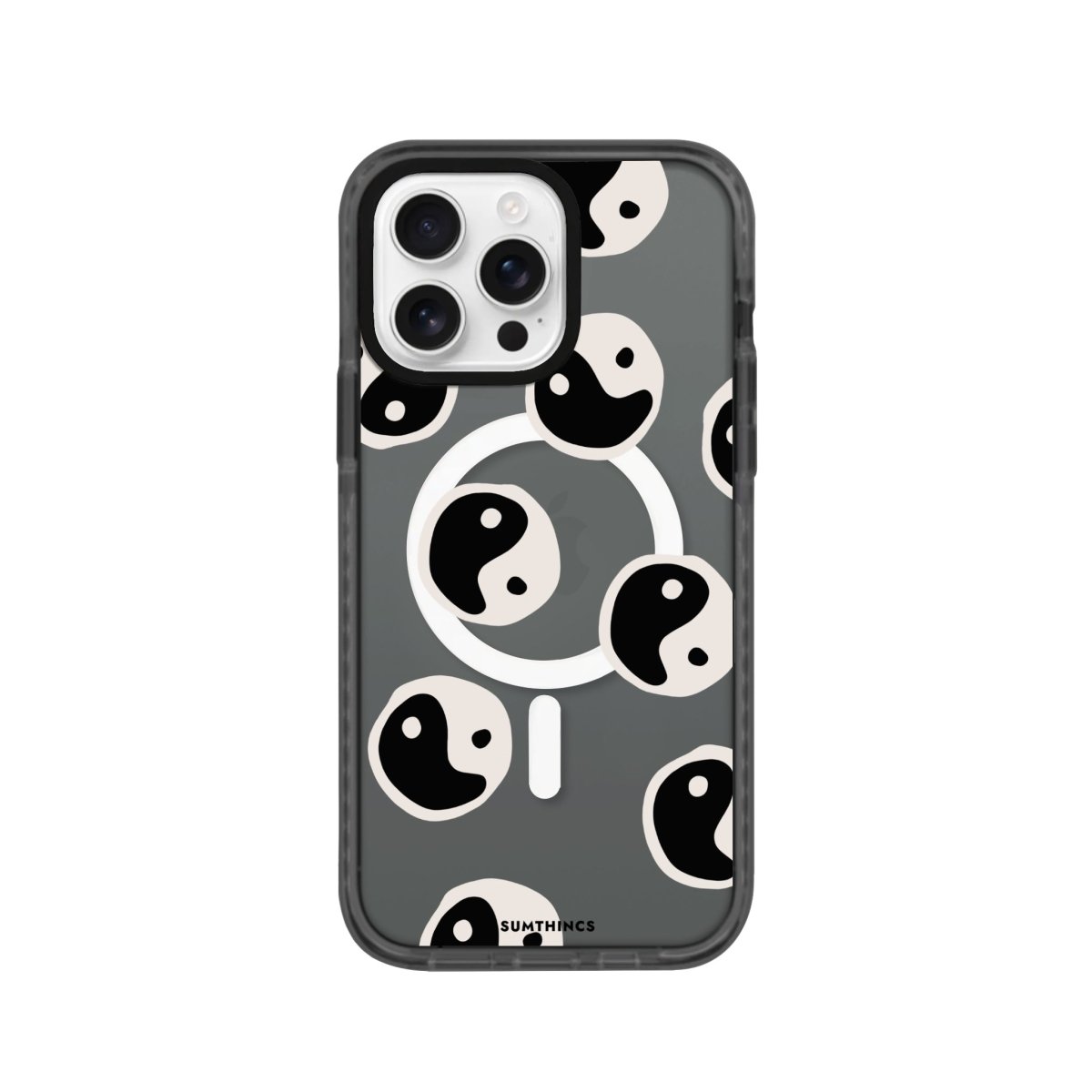 iPhone 16 Pro Balance Magsafe Procase Şeffaf Telefon Kılıfı Antrasit - SUMTHINCS