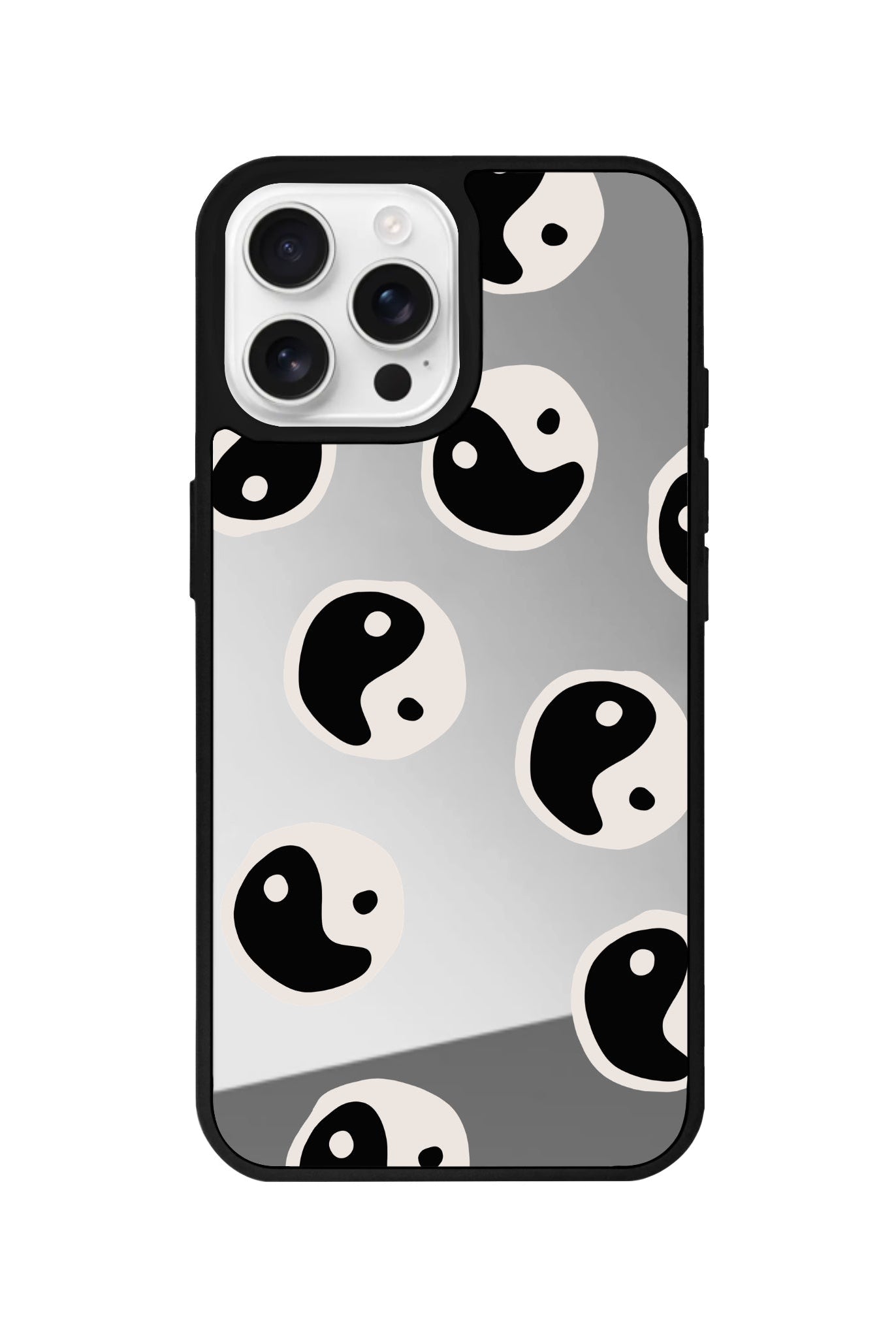 iPhone 16 Pro Balance Mirror Aynalı Telefon Kılıfı Gümüş - SUMTHINCS