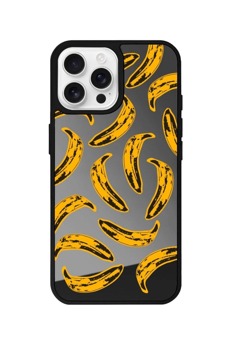 iPhone 16 Pro Banana Mirror Aynalı Telefon Kılıfı Antrasit - SUMTHINCS