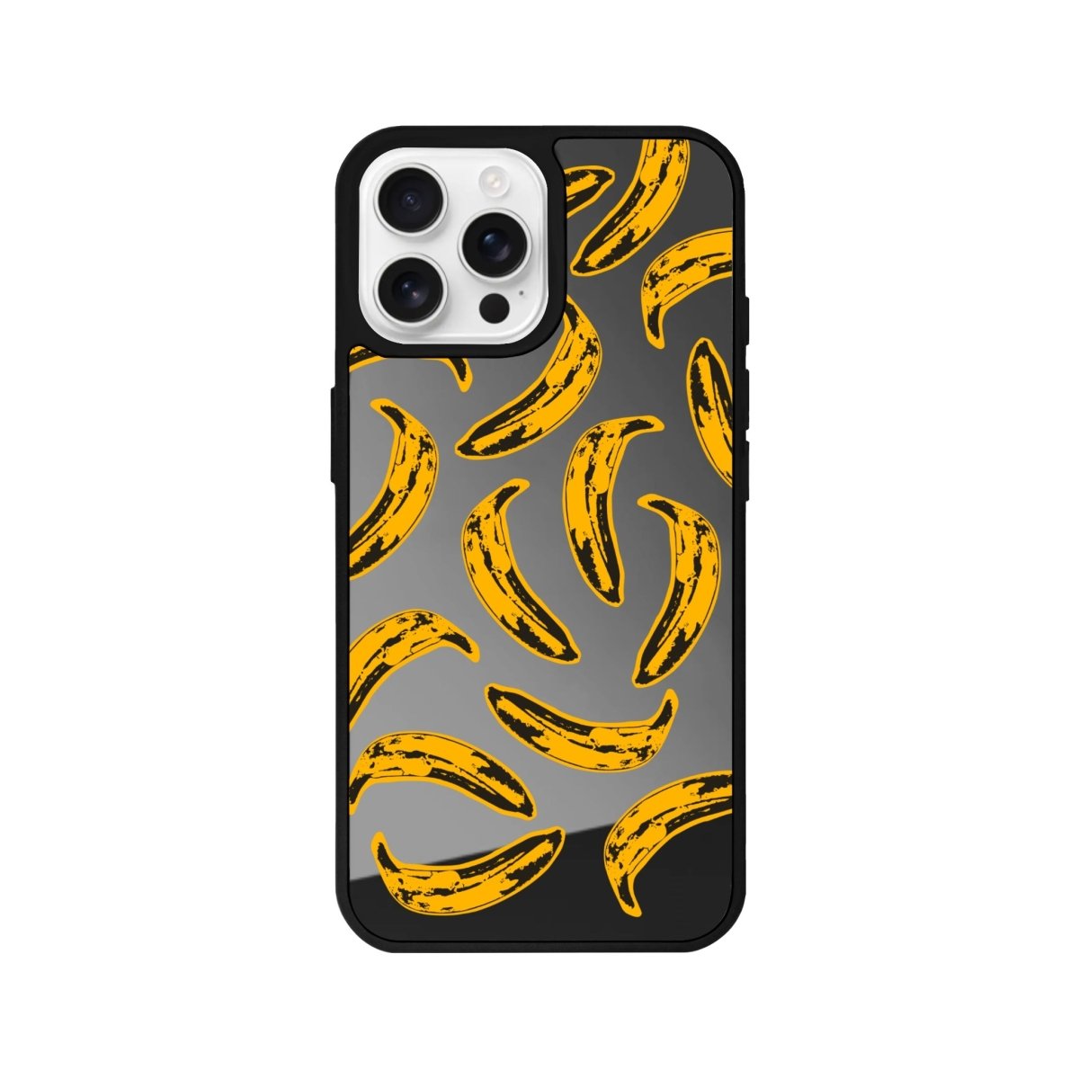 iPhone 16 Pro Banana Mirror Aynalı Telefon Kılıfı Antrasit - SUMTHINCS