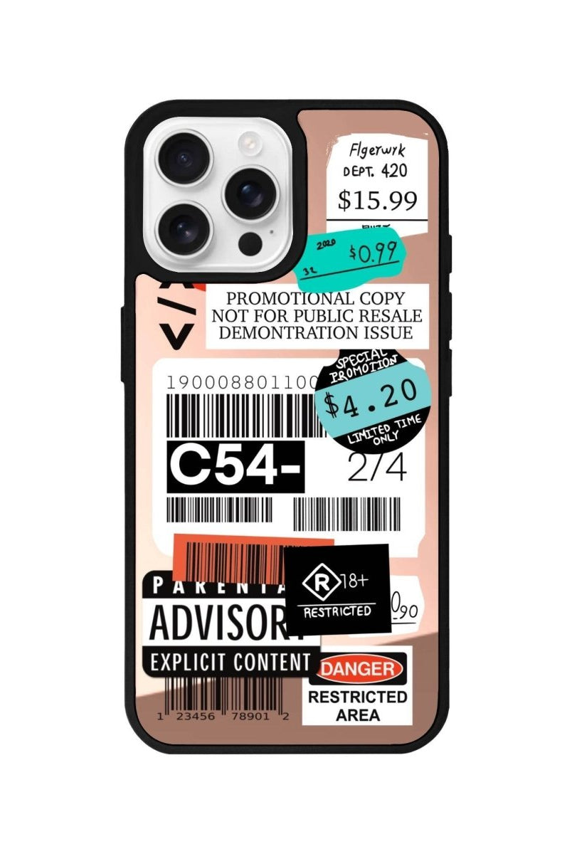 iPhone 16 Pro Barcode C54 Mirror Aynalı Telefon Kılıfı Metalik Pembe - SUMTHINCS