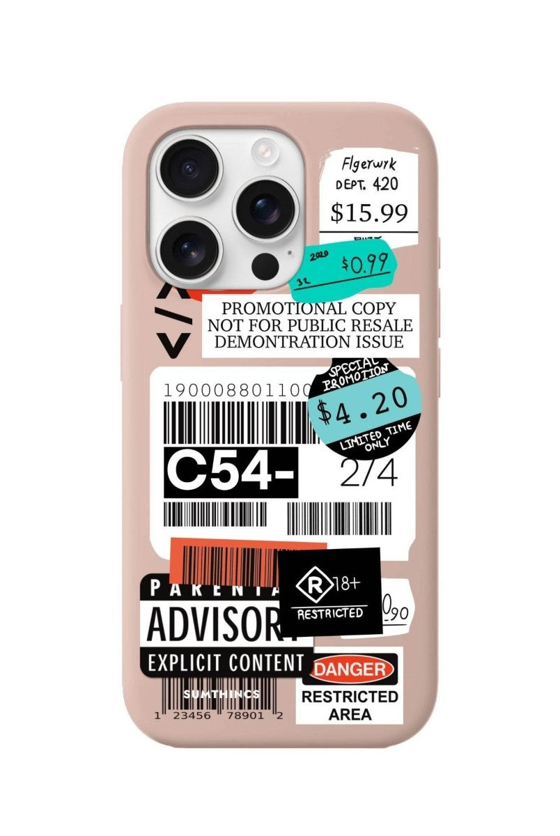 iPhone 16 Pro Barcode C54 Premium Telefon Kılıfı - SUMTHINCS