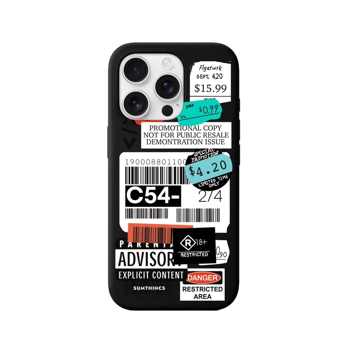 iPhone 16 Pro Barcode C54 Premium Telefon Kılıfı - SUMTHINCS