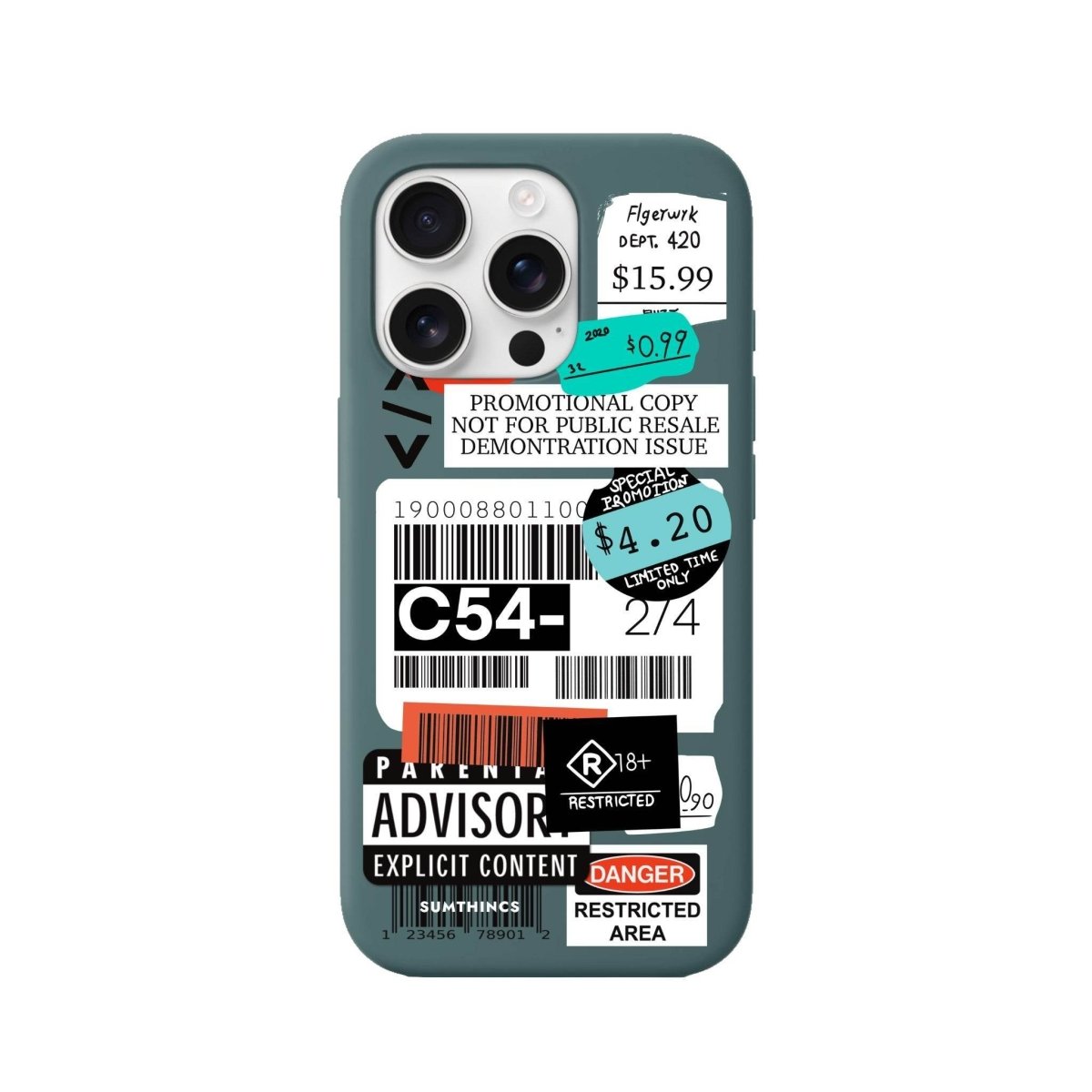 iPhone 16 Pro Barcode C54 Premium Telefon Kılıfı - SUMTHINCS