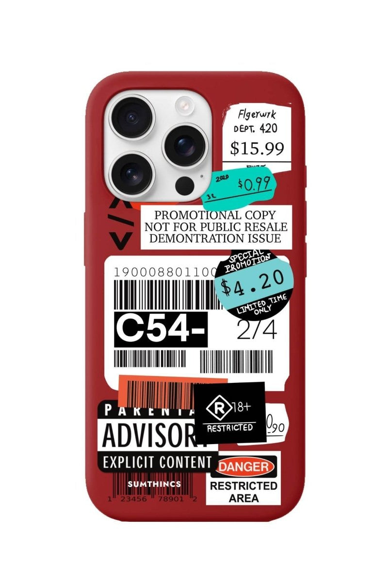 iPhone 16 Pro Barcode C54 Premium Telefon Kılıfı - SUMTHINCS