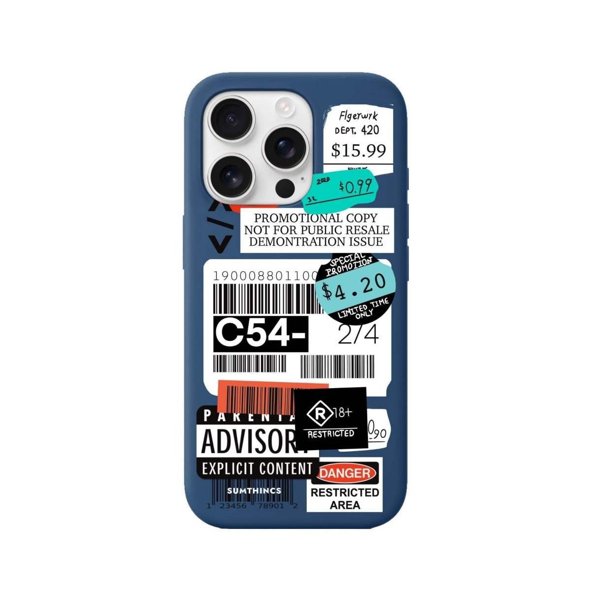 iPhone 16 Pro Barcode C54 Premium Telefon Kılıfı - SUMTHINCS