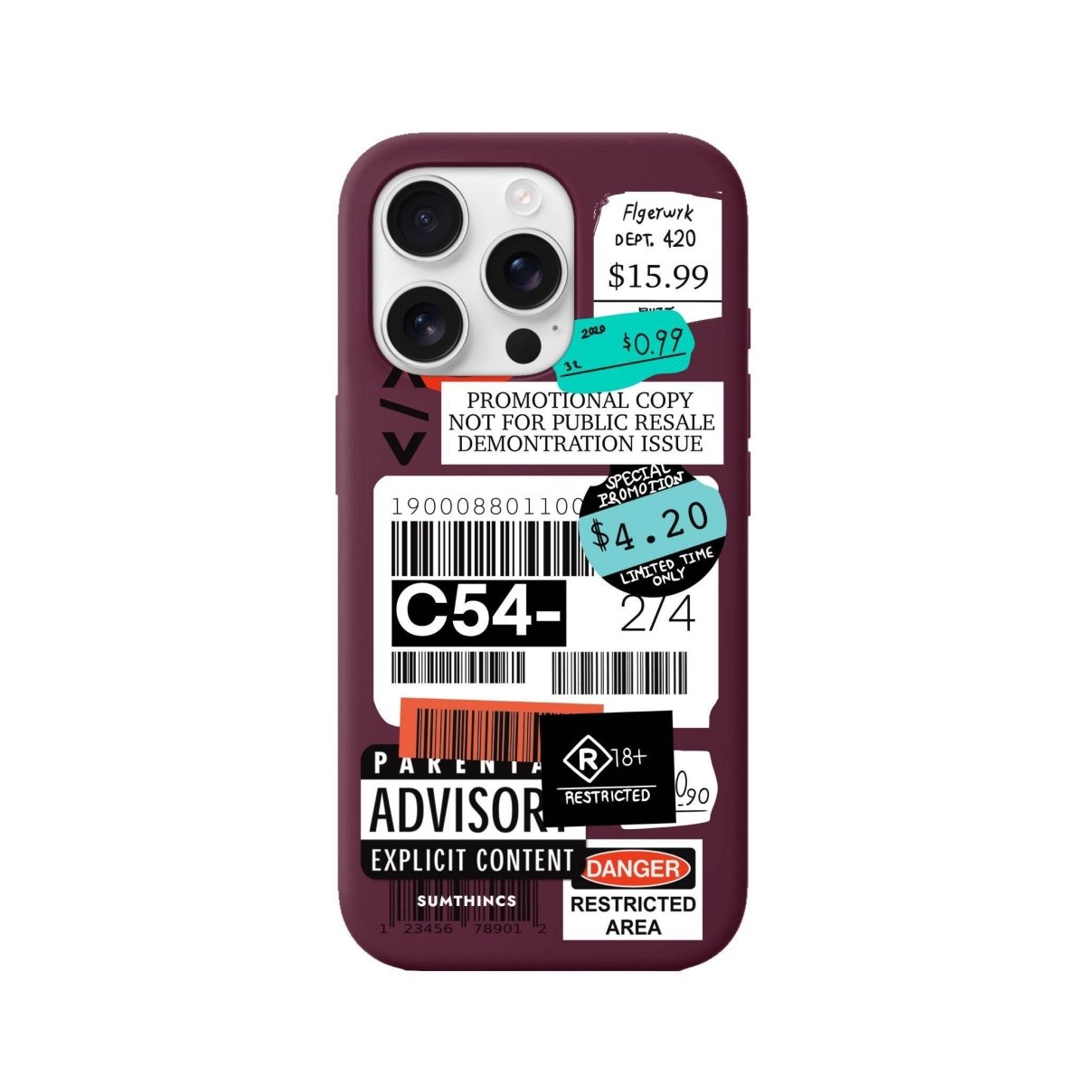 iPhone 16 Pro Barcode C54 Premium Telefon Kılıfı - SUMTHINCS