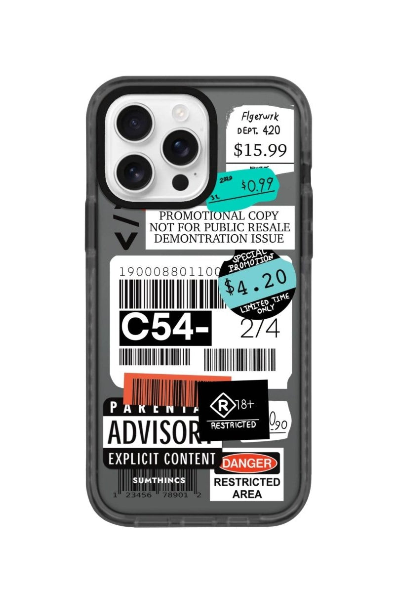 iPhone 16 Pro Barcode C54 Procase Şeffaf Telefon Kılıfı - SUMTHINCS