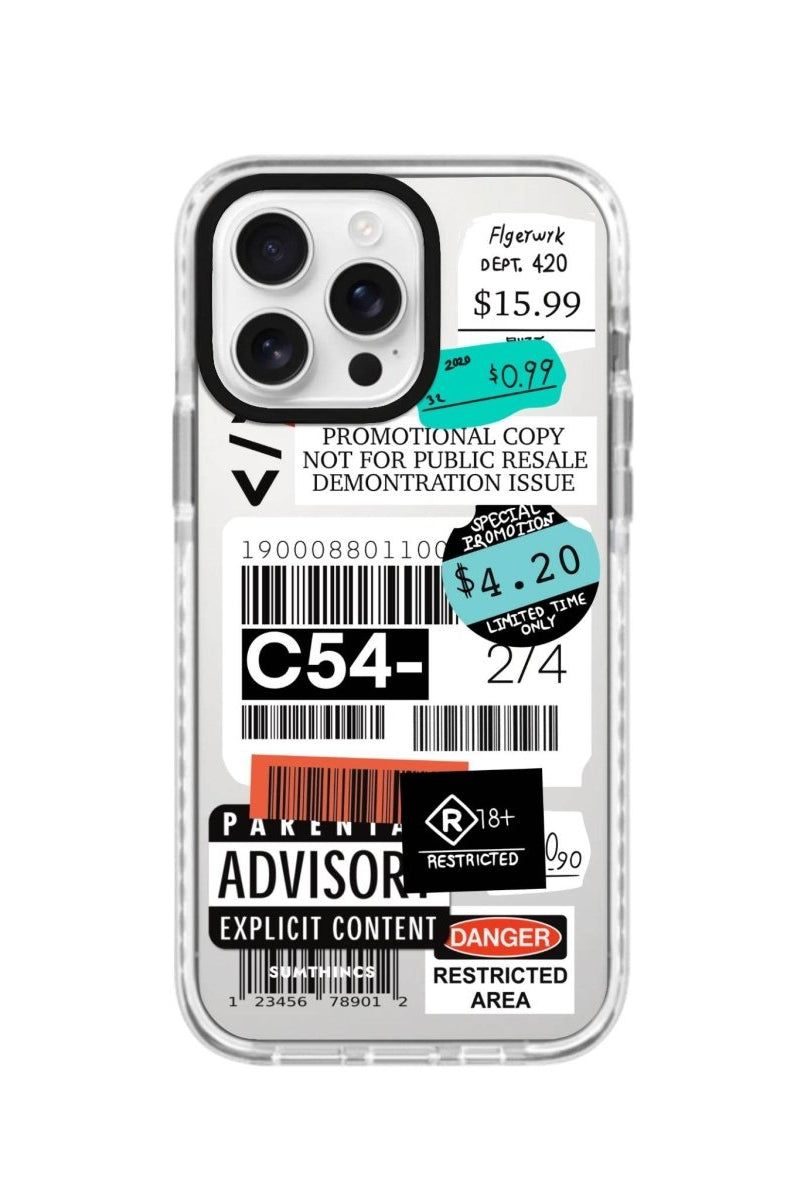 iPhone 16 Pro Barcode C54 Procase Şeffaf Telefon Kılıfı - SUMTHINCS