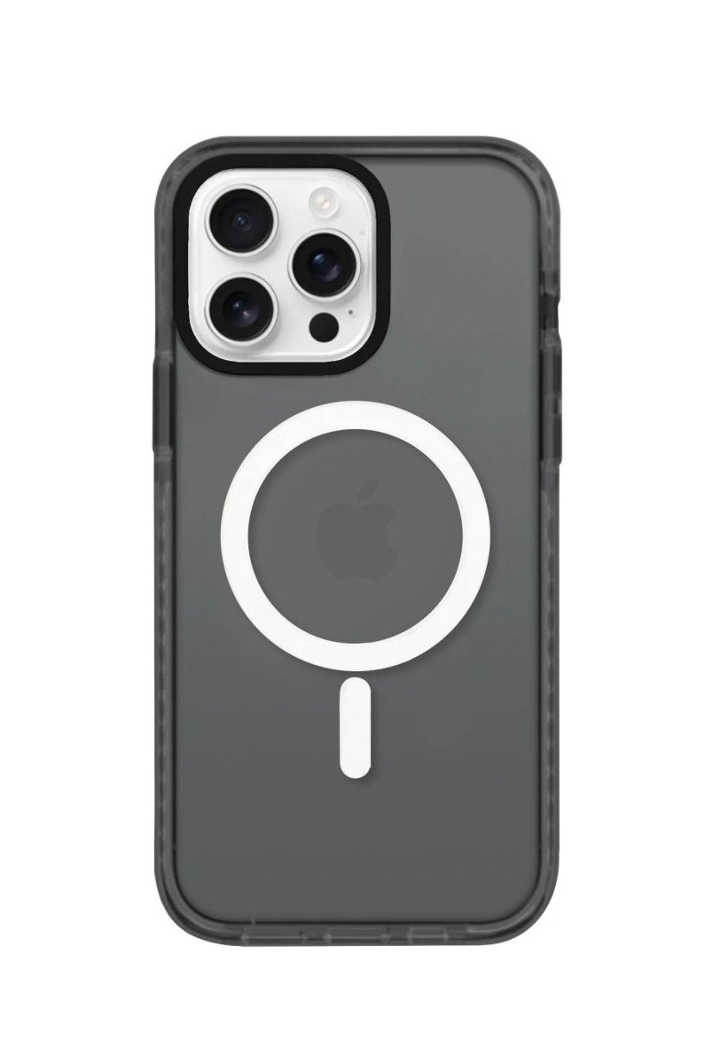 iPhone 16 Pro Basic Magsafe Procase Şeffaf Telefon Kılıfı Antrasit - SUMTHINCS