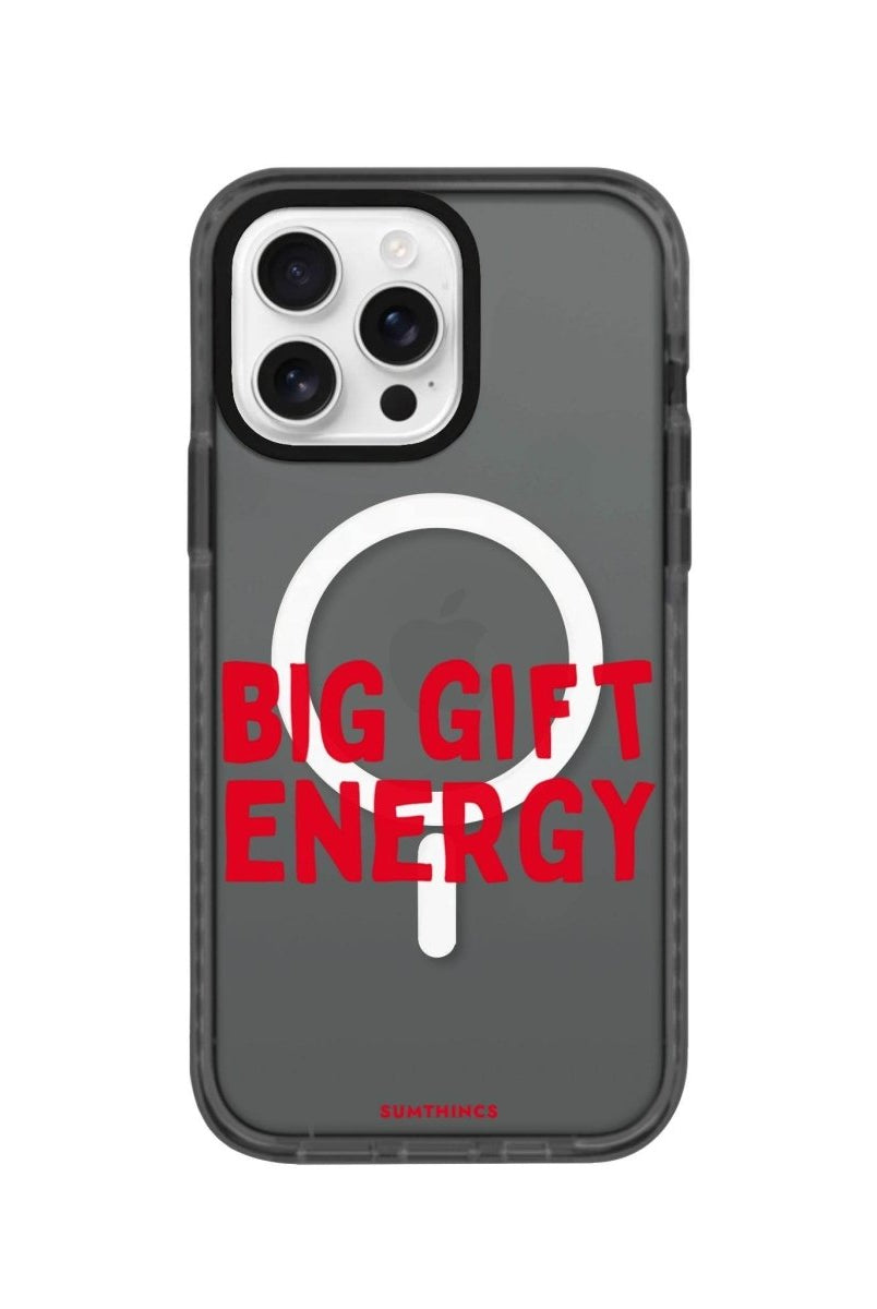 iPhone 16 Pro Big Gift Energy Magsafe Procase Şeffaf Telefon Kılıfı Antrasit - SUMTHINCS