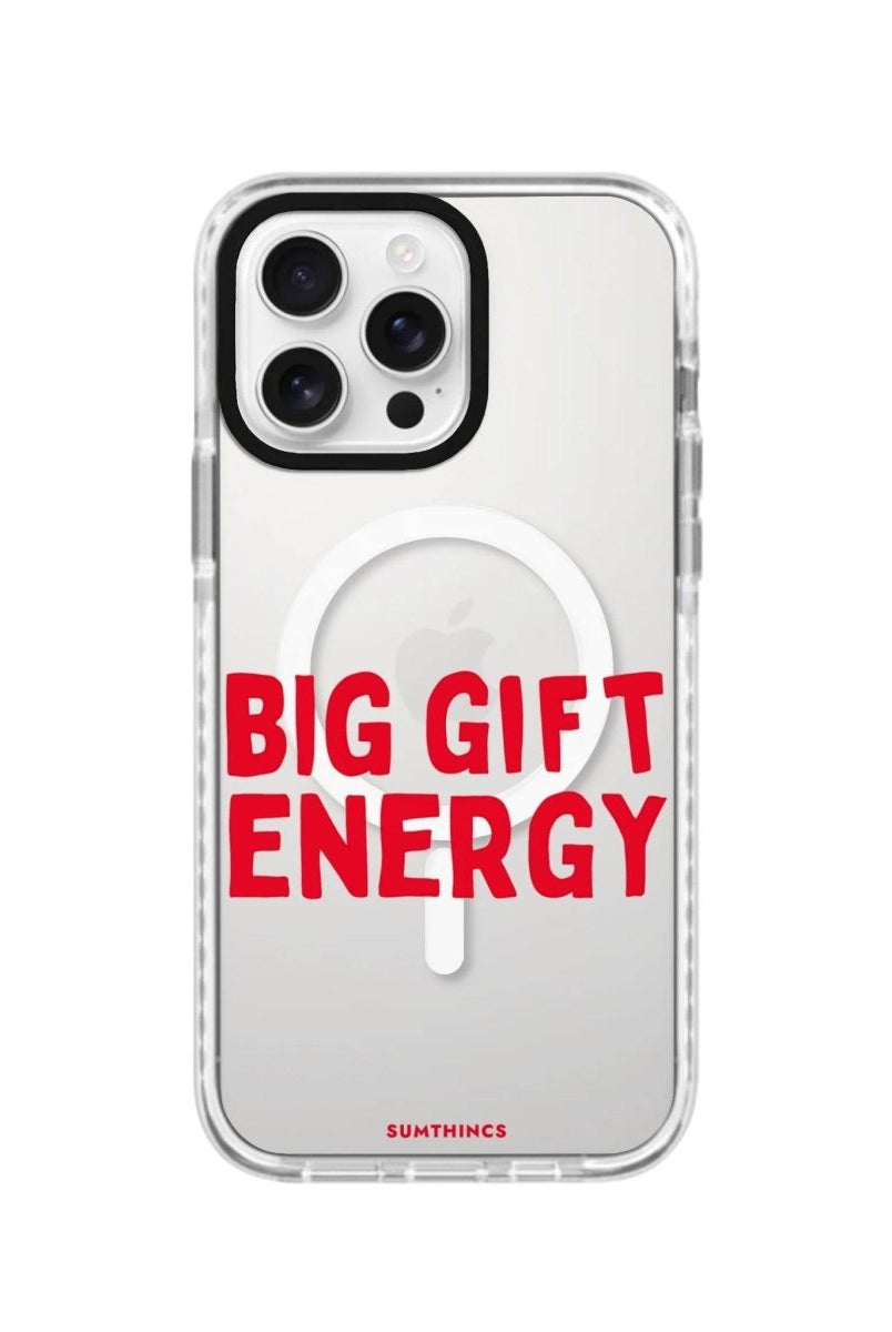 iPhone 16 Pro Big Gift Energy Magsafe Procase Şeffaf Telefon Kılıfı Beyaz Şeffaf - SUMTHINCS