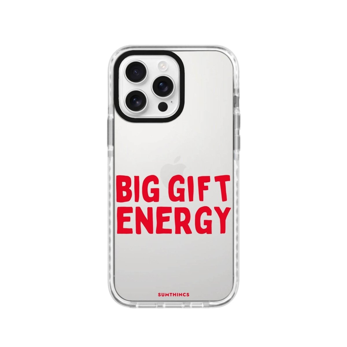 iPhone 16 Pro Big Gift Energy Procase Şeffaf Telefon Kılıfı Beyaz Şeffaf - SUMTHINCS