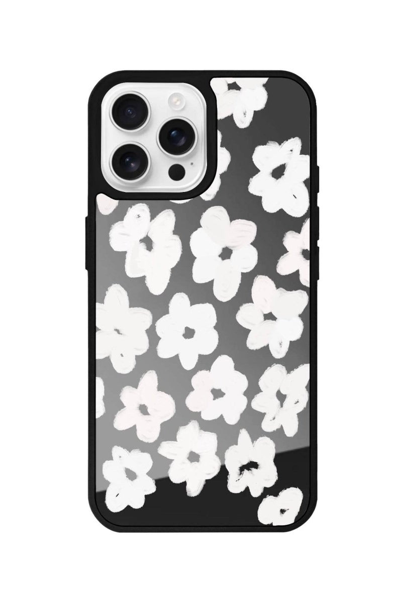 iPhone 16 Pro Blossoms Mirror Aynalı Telefon Kılıfı Antrasit - SUMTHINCS
