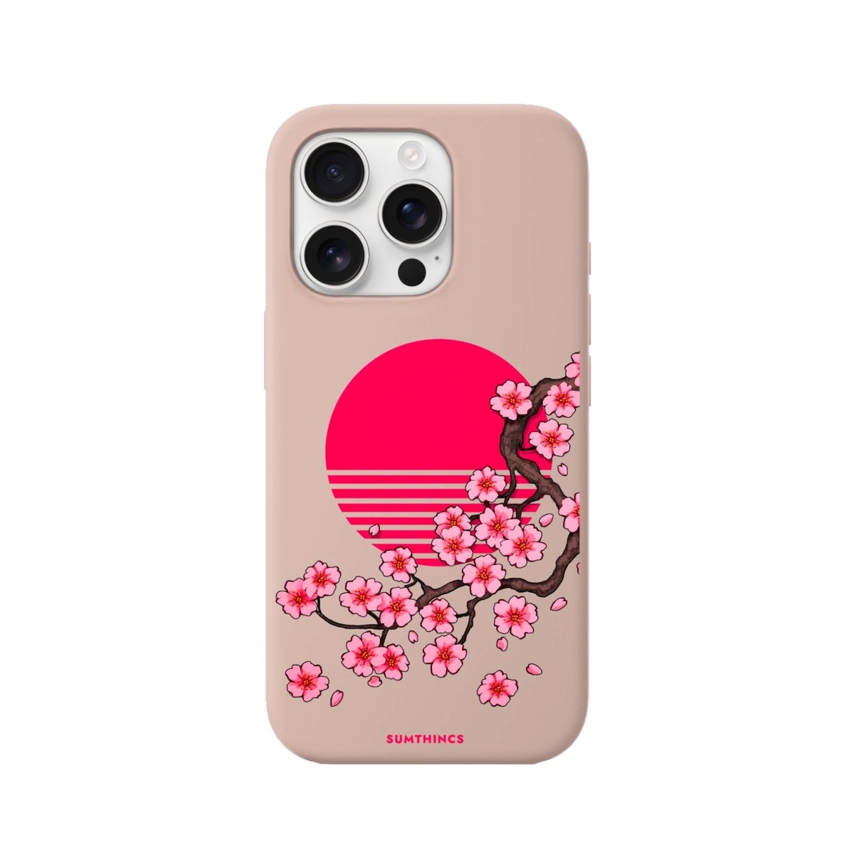 iPhone 16 Pro Cherry Blossom Dawn Premium Telefon Kılıfı - SUMTHINCS