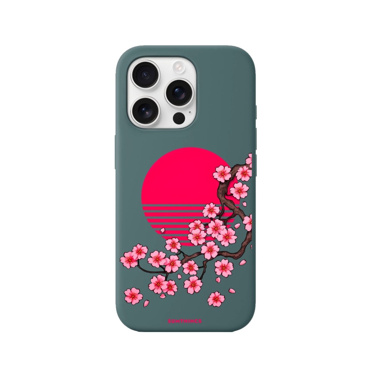 iPhone 16 Pro Cherry Blossom Dawn Premium Telefon Kılıfı - SUMTHINCS