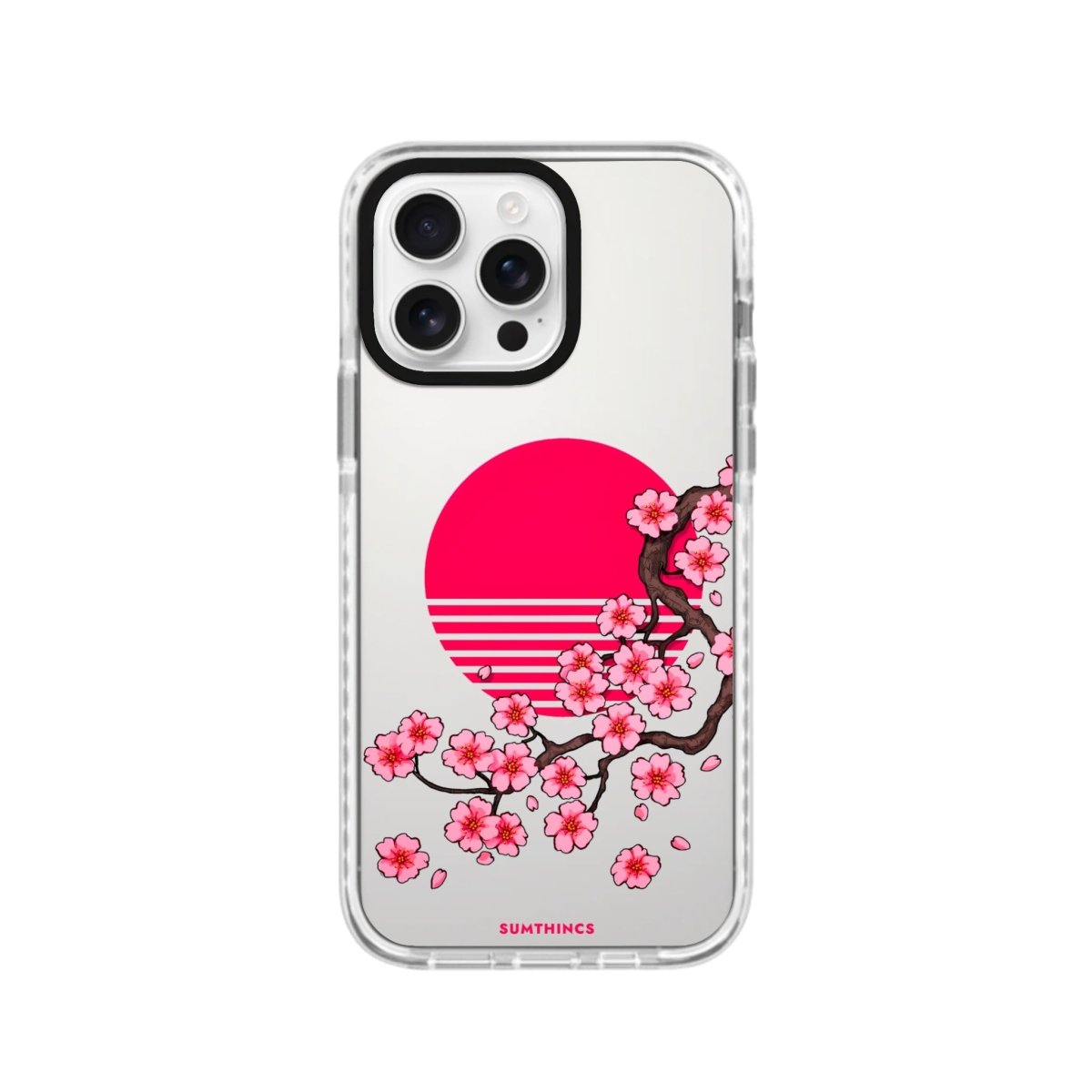 iPhone 16 Pro Cherry Blossom Dawn Procase Şeffaf Telefon Kılıfı - SUMTHINCS