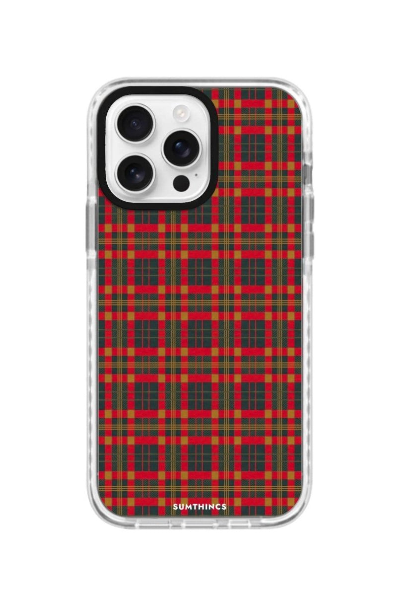 iPhone 16 Pro Christmas Plaid Procase Şeffaf Telefon Kılıfı - SUMTHINCS