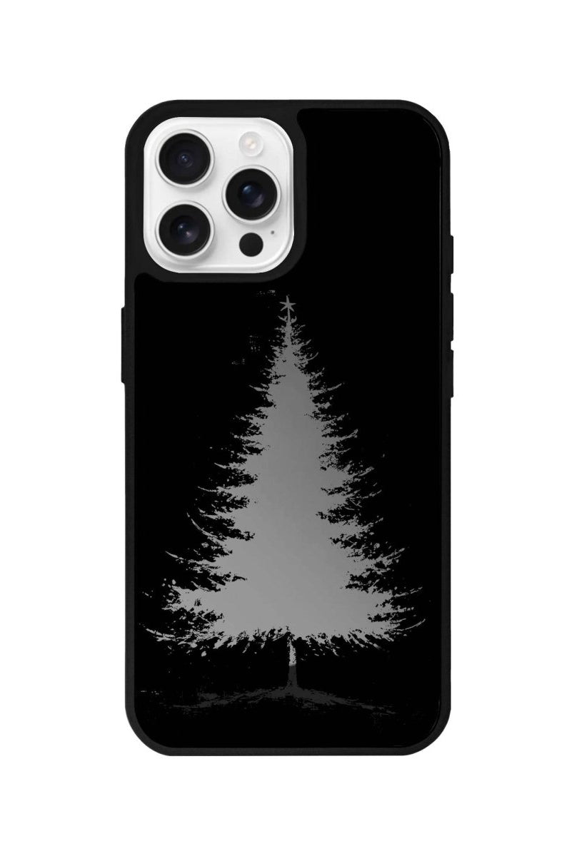 iPhone 16 Pro Christmas Tree Mirror Aynalı Telefon Kılıfı Antrasit - SUMTHINCS