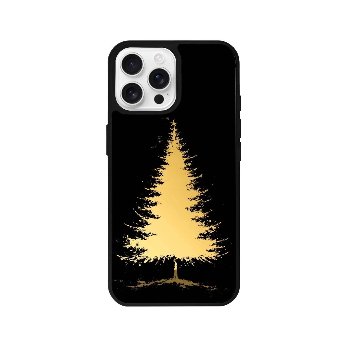iPhone 16 Pro Christmas Tree Mirror Aynalı Telefon Kılıfı Altın - SUMTHINCS
