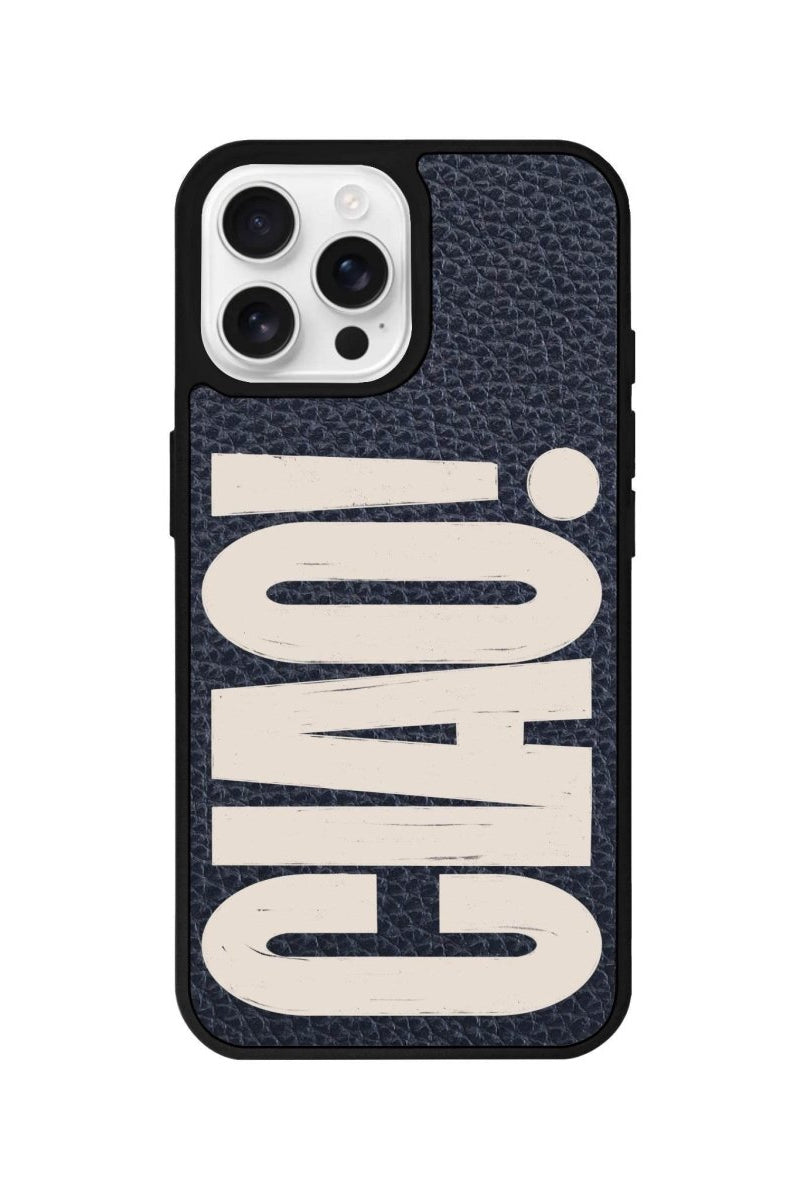 iPhone 16 Pro CIAO! Leather Vegan Deri Telefon Kılıfı Pasifik Mavi - SUMTHINCS