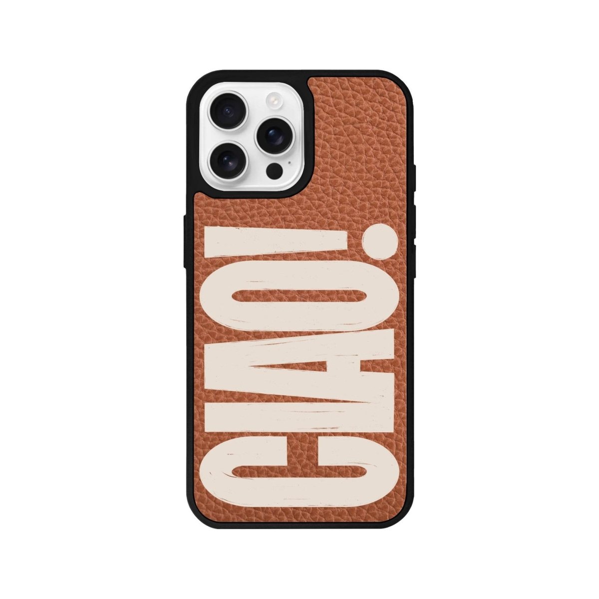 iPhone 16 Pro CIAO! Leather Vegan Deri Telefon Kılıfı Kahverengi - SUMTHINCS