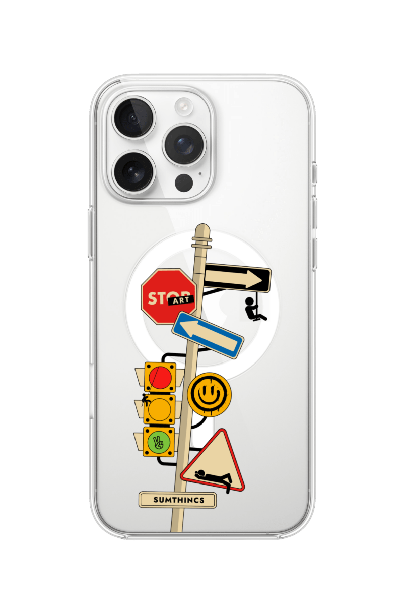 iPhone 16 Pro Crossroad Clear Magsafe Şeffaf Telefon Kılıfı - SUMTHINCS