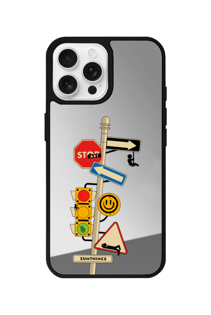 iPhone 16 Pro Crossroad Mirror Aynalı Telefon Kılıfı - SUMTHINCS