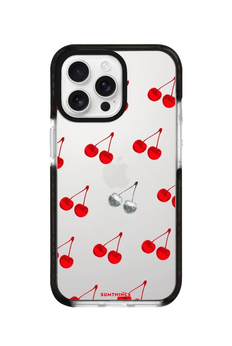 iPhone 16 Pro Disco Cherry Procase Şeffaf Telefon Kılıfı - SUMTHINCS