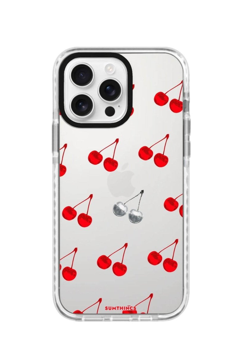 iPhone 16 Pro Disco Cherry Procase Şeffaf Telefon Kılıfı - SUMTHINCS