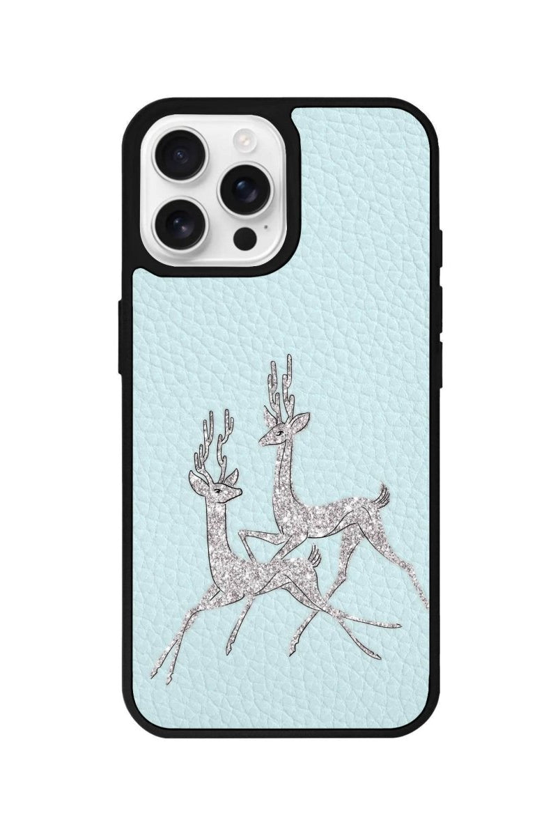 iPhone 16 Pro Disco Deers Leather Vegan Deri Telefon Kılıfı - SUMTHINCS