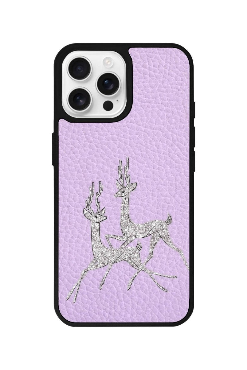 iPhone 16 Pro Disco Deers Leather Vegan Deri Telefon Kılıfı - SUMTHINCS
