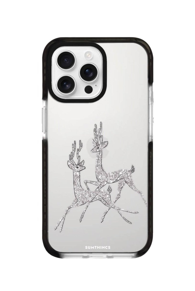 iPhone 16 Pro Disco Deers Procase Şeffaf Telefon Kılıfı Siyah Şeffaf - SUMTHINCS