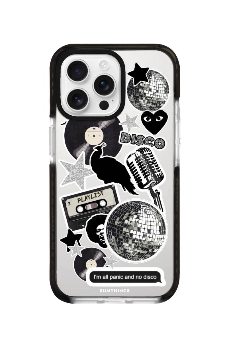 iPhone 16 Pro Disco Stickers Procase Şeffaf Telefon Kılıfı - SUMTHINCS