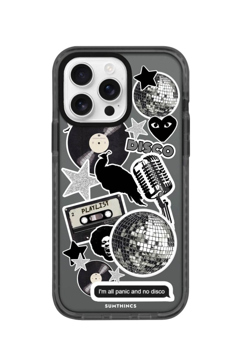 iPhone 16 Pro Disco Stickers Procase Şeffaf Telefon Kılıfı - SUMTHINCS