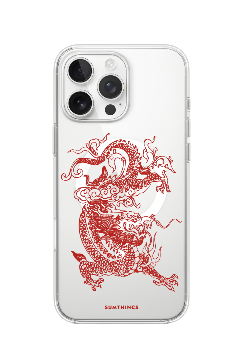 iPhone 16 Pro Dragon Clear Magsafe Şeffaf Telefon Kılıfı - SUMTHINCS